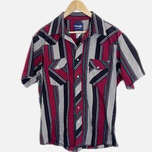 Wrangler Vintage Western short sleeve pearl snap shirt XL